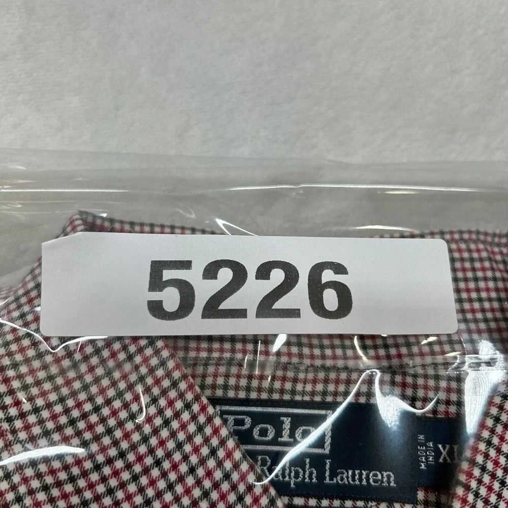Polo Ralph Lauren Regent‎ Shirt Mens XL Red Check Classic Fit Button Down